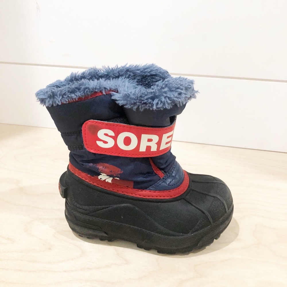 Sorry Children snow Commander Winter Boots Red Blue Size 8 ($) 4481($)